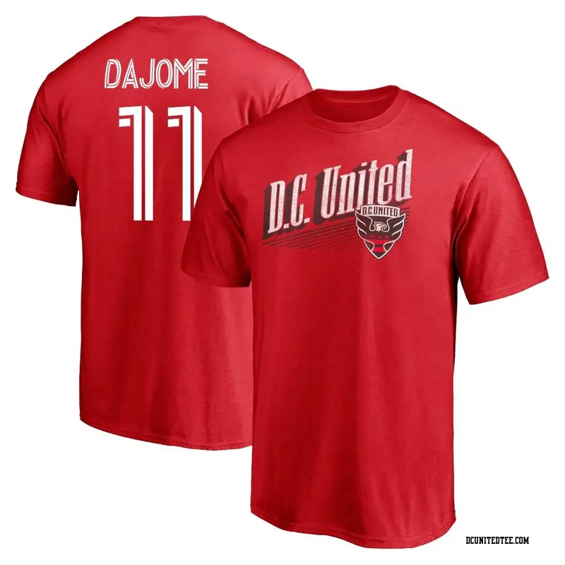 Men's D.C. United ＃11 Cristián Dájome Red Name & Number Winning Streak T-Shirt