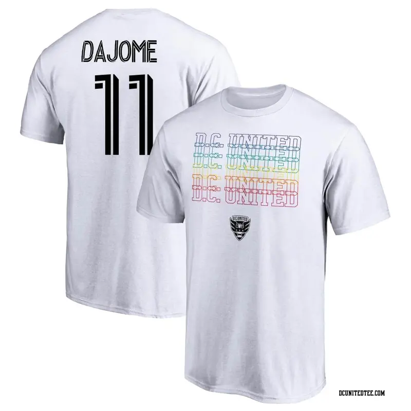Men's D.C. United ＃11 Cristián Dájome White Name & Number City Pride T-Shirt