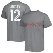 Men's D.C. United ＃12 William Conner Antley Gray Name & Number City T-Shirt