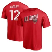 Men's D.C. United ＃12 William Conner Antley Red Name & Number Winning Streak T-Shirt