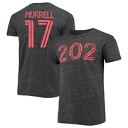 Men's D.C. United ＃17 Jacob Murrell Black Name & Number Area Code T-Shirt