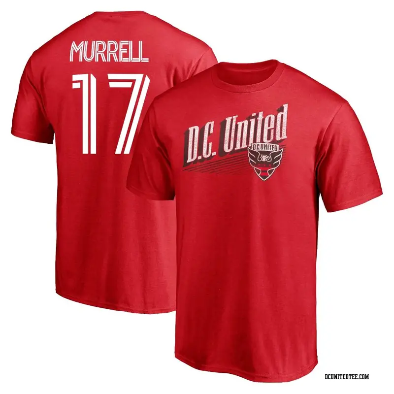 Men's D.C. United ＃17 Jacob Murrell Red Name & Number Winning Streak T-Shirt
