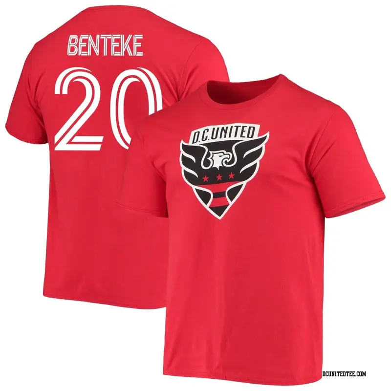 Men's D.C. United ＃20 Christian Benteke Red Name & Number Backer T-Shirt