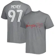 Men's D.C. United ＃97 Christopher McVey Gray Name & Number City T-Shirt