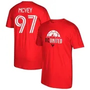 Men's D.C. United ＃97 Christopher McVey Red Name & Number Local T-Shirt