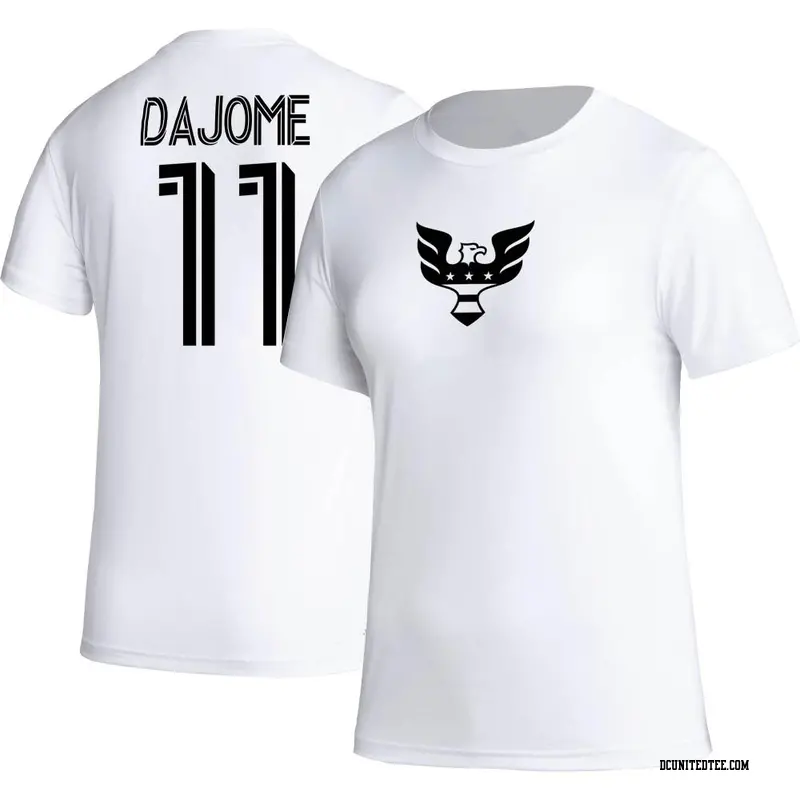 Women's D.C. United ＃11 Cristián Dájome White Name & Number Icon T-Shirt
