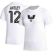 Women's D.C. United ＃12 William Conner Antley White Name & Number Icon T-Shirt