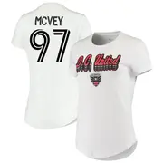 Women's D.C. United ＃97 Christopher McVey White Name & Number Cloud T-Shirt