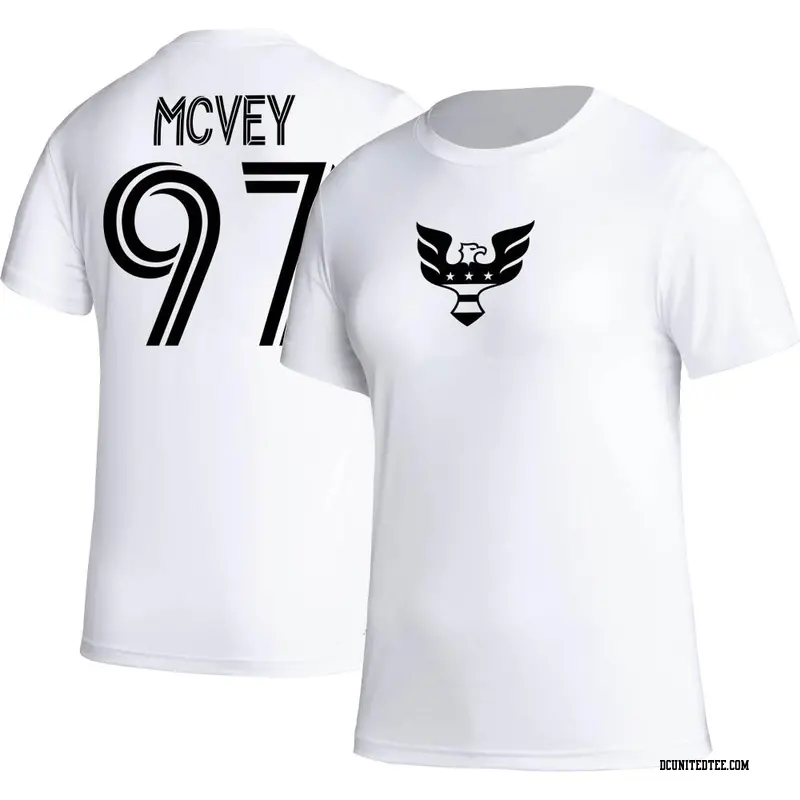 Women's D.C. United ＃97 Christopher McVey White Name & Number Icon T-Shirt