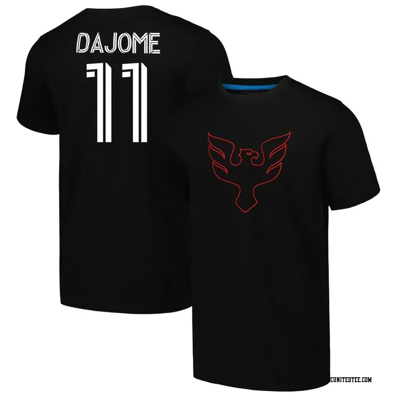 Youth D.C. United ＃11 Cristián Dájome Black Name & Number Culture Heavy T-Shirt