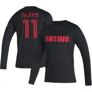 Youth D.C. United ＃11 Cristián Dájome Black Name & Number Vintage Performance Long Sleeve T-Shirt