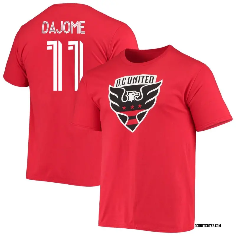 Youth D.C. United ＃11 Cristián Dájome Red Name & Number Backer T-Shirt