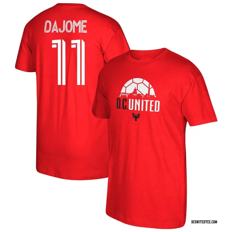 Youth D.C. United ＃11 Cristián Dájome Red Name & Number Local T-Shirt