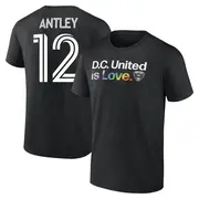 Youth D.C. United ＃12 William Conner Antley Black Name & Number City Pride T-Shirt