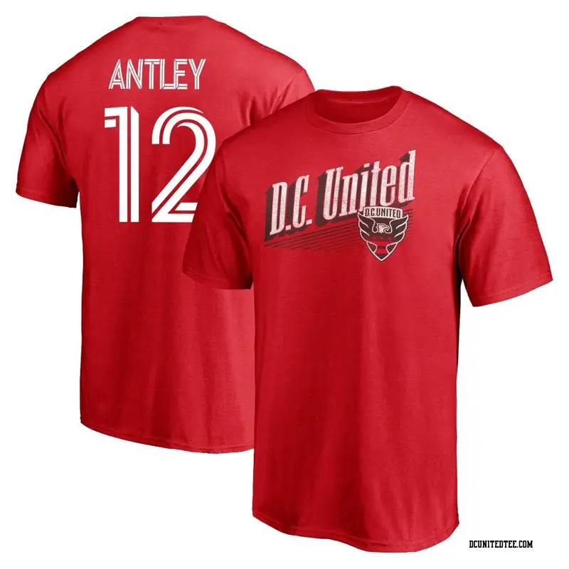 Youth D.C. United ＃12 William Conner Antley Red Name & Number Winning Streak T-Shirt