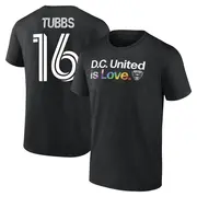 Youth D.C. United ＃16 Garrison Tubbs Black Name & Number City Pride T-Shirt