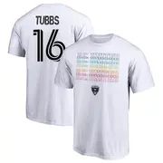 Youth D.C. United ＃16 Garrison Tubbs White Name & Number City Pride T-Shirt