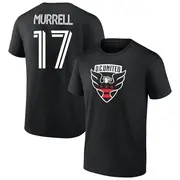 Youth D.C. United ＃17 Jacob Murrell Black Name & Number T-Shirt
