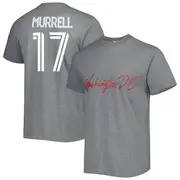 Youth D.C. United ＃17 Jacob Murrell Gray Name & Number City T-Shirt