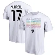 Youth D.C. United ＃17 Jacob Murrell White Name & Number City Pride T-Shirt
