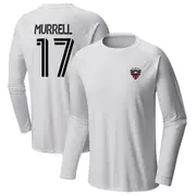 Youth D.C. United ＃17 Jacob Murrell White Name & Number Terminal Tackle Long Sleeve T-Shirt
