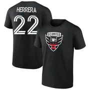 Youth D.C. United ＃22 Aaron Herrera Black Name & Number T-Shirt