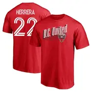 Youth D.C. United ＃22 Aaron Herrera Red Name & Number Winning Streak T-Shirt