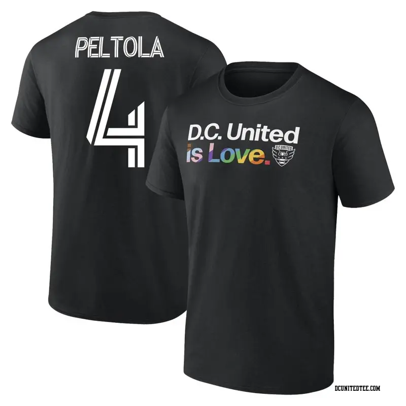 Youth D.C. United ＃4 Matti Peltola Black Name & Number City Pride T-Shirt