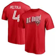 Youth D.C. United ＃4 Matti Peltola Red Name & Number Winning Streak T-Shirt