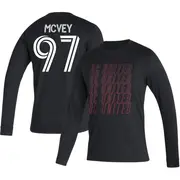 Youth D.C. United ＃97 Christopher McVey Black Name & Number Club Long Sleeve T-Shirt