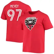 Youth D.C. United ＃97 Christopher McVey Red Name & Number Backer T-Shirt