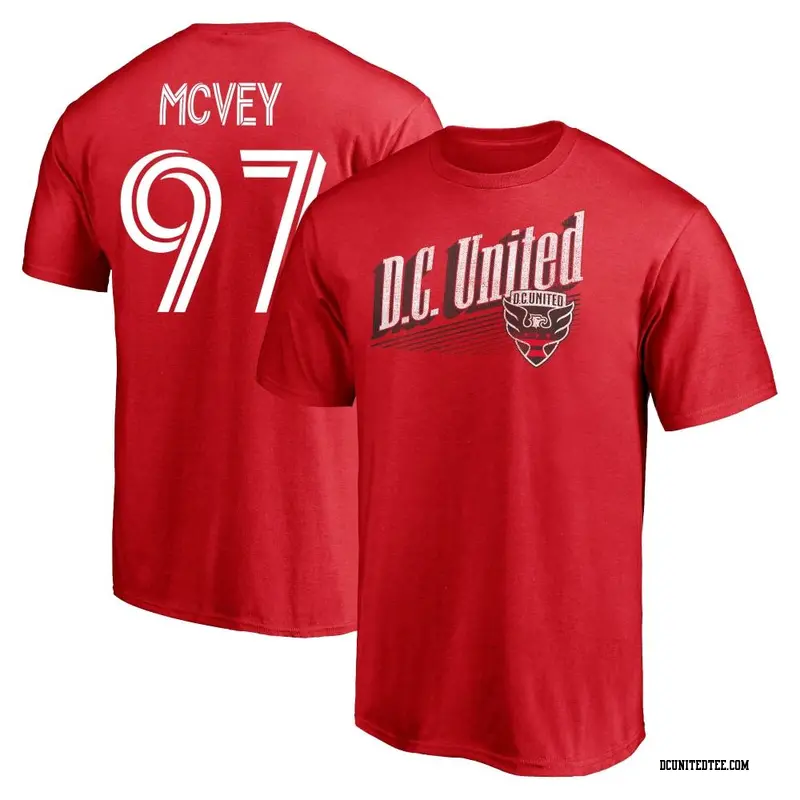 Youth D.C. United ＃97 Christopher McVey Red Name & Number Winning Streak T-Shirt