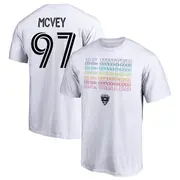Youth D.C. United ＃97 Christopher McVey White Name & Number City Pride T-Shirt