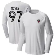 Youth D.C. United ＃97 Christopher McVey White Name & Number Terminal Tackle Long Sleeve T-Shirt